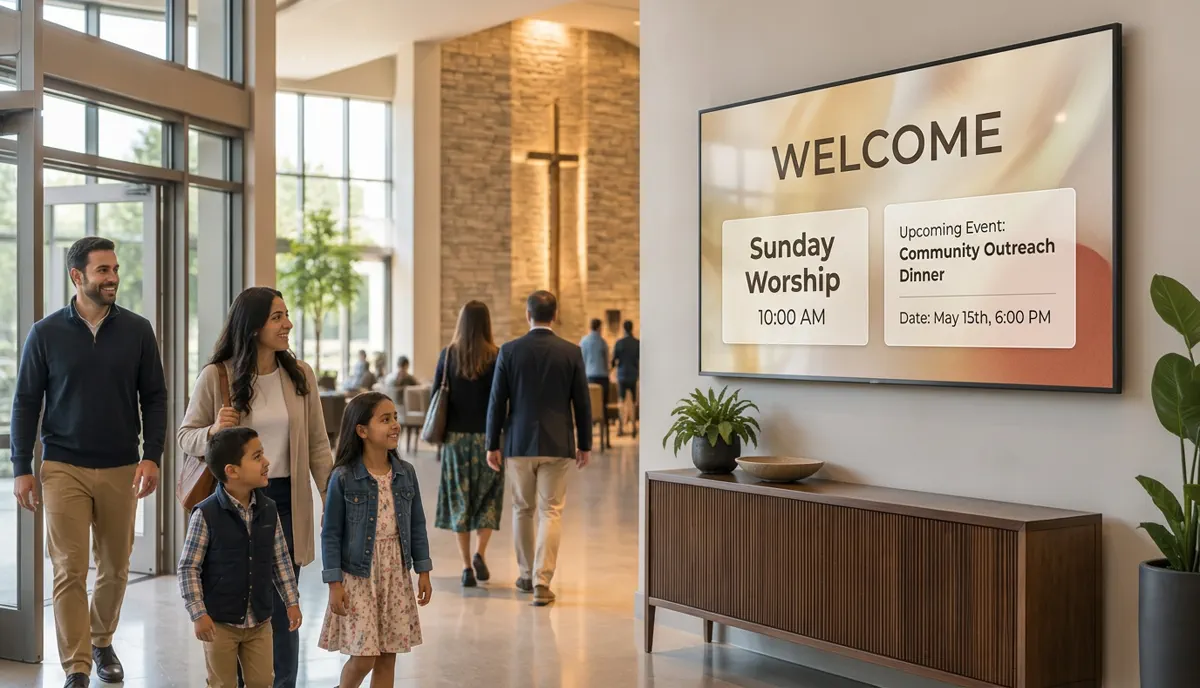 Digital Signage for Churches: 8 Uses & Planning Guide