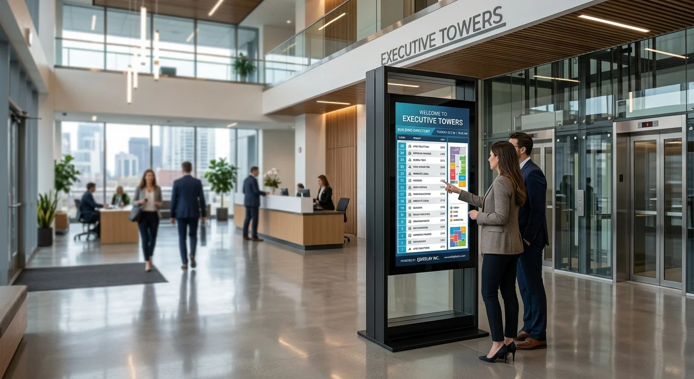 Building Directory digital signage example 3