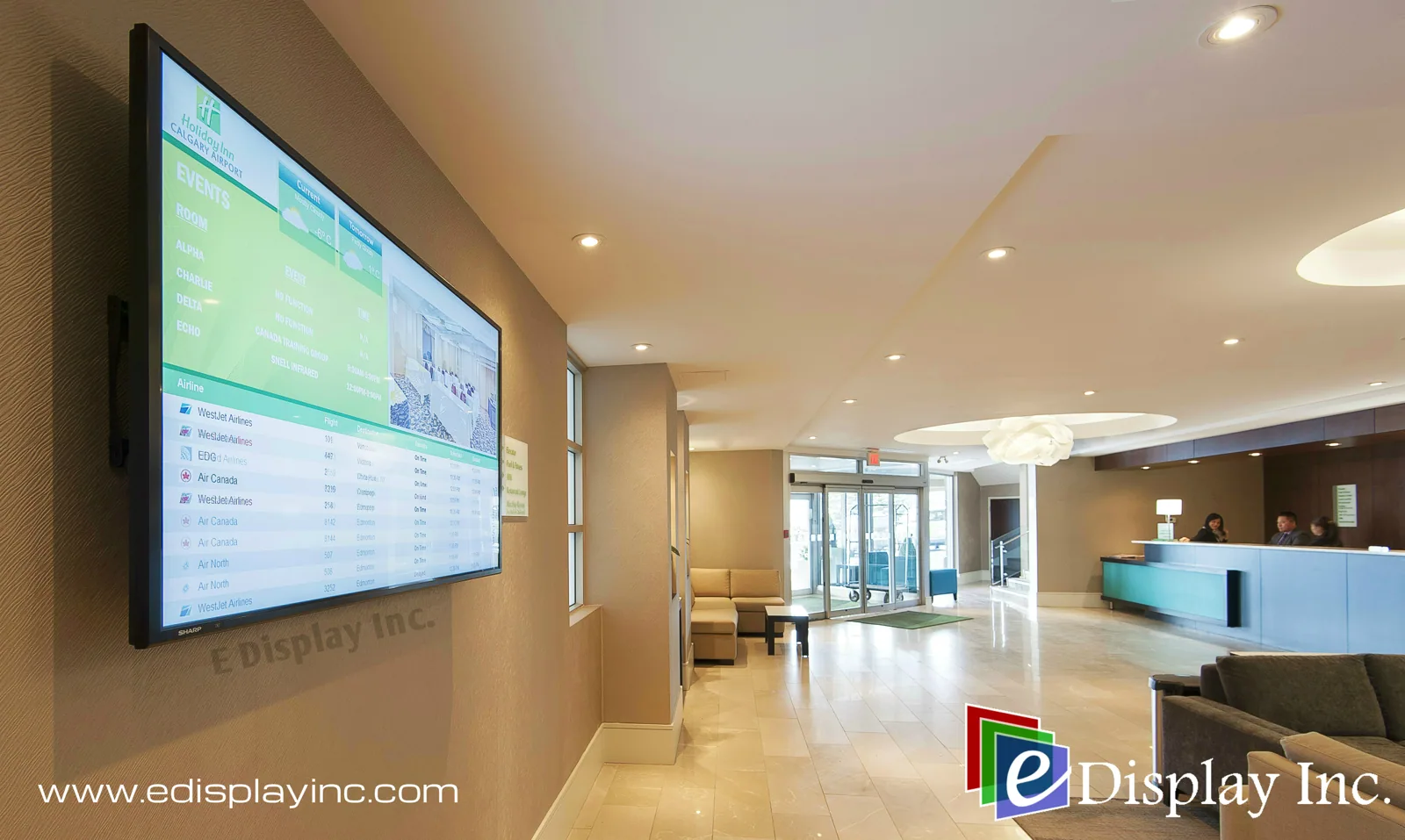 Hotel Digital Signage — Holiday Inn, Calgary International Airport — image 2