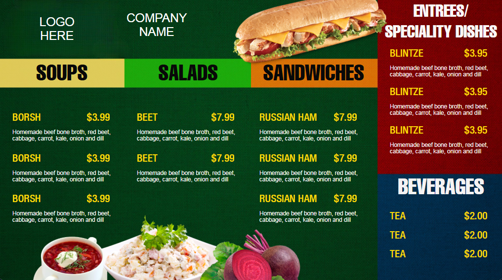 Soup, Salad & Sandwich