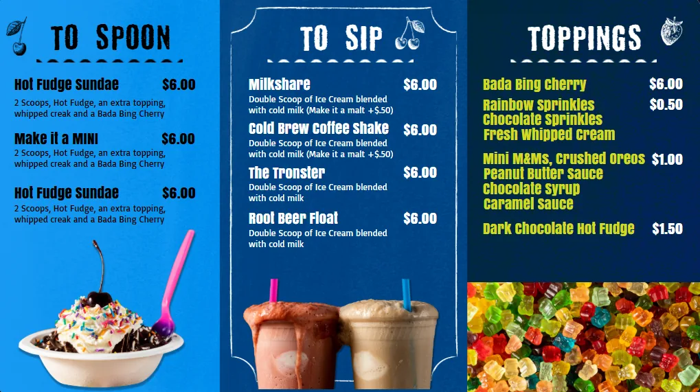 Coffee Shop Menu digital menu board template