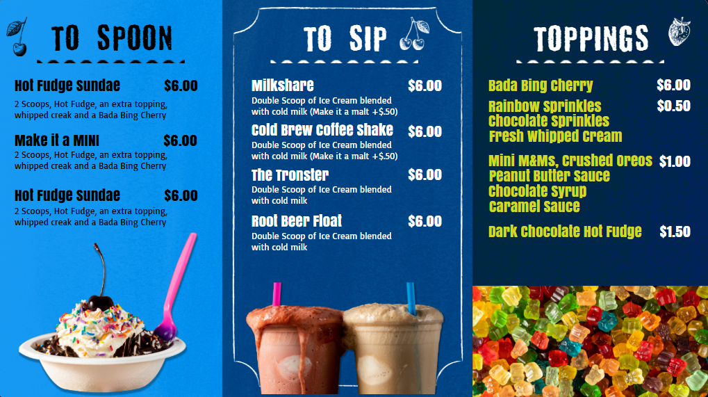 Coffee Shop Menu