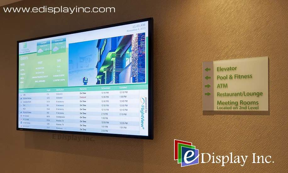 Hotel Digital Signage — Holiday Inn, Calgary International Airport — image 3
