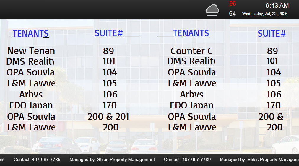 Building Directory