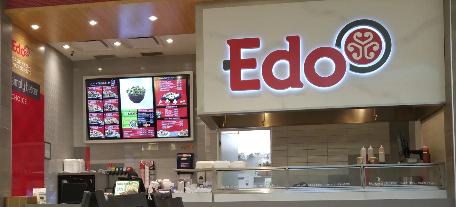 E Display deploys digital menus at Edo Japan