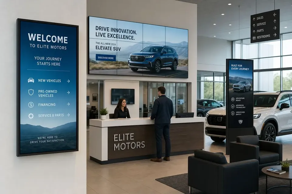 Auto Dealerships digital signage