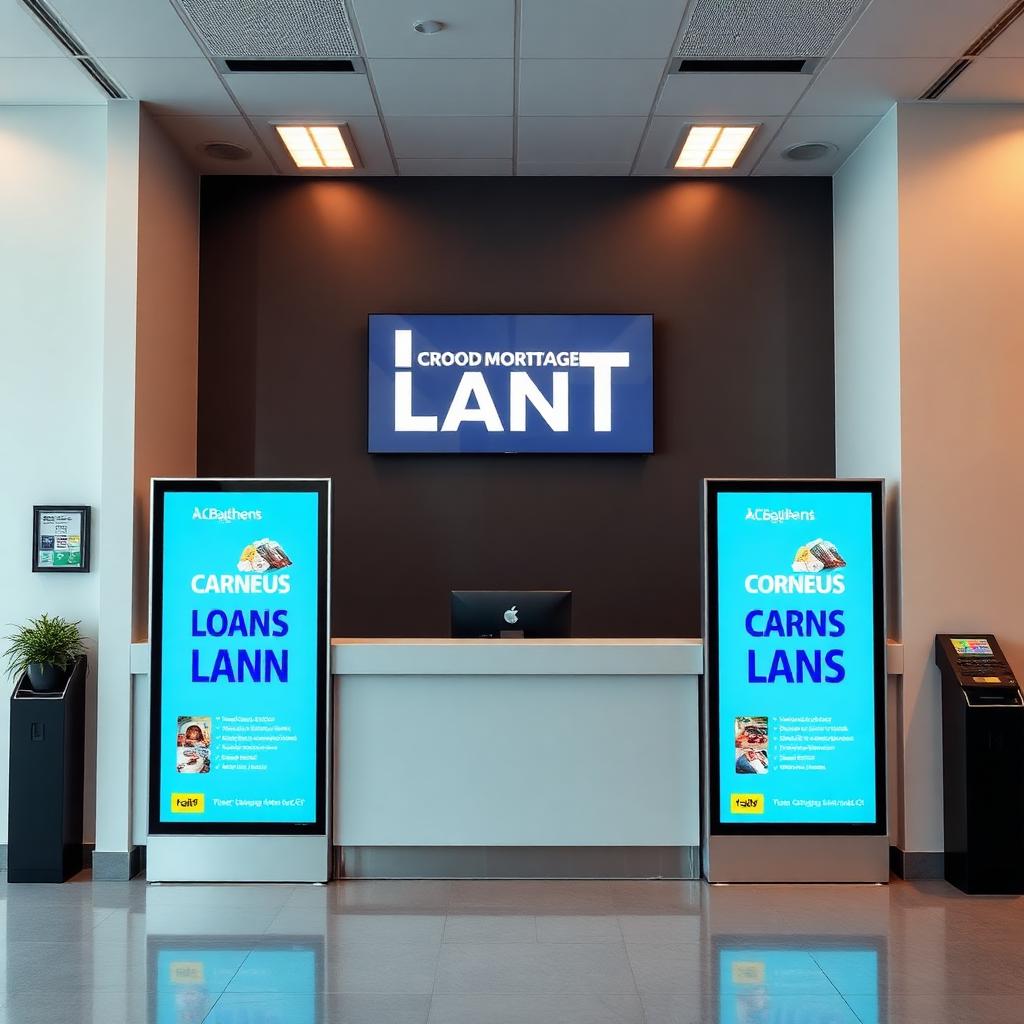 Banking & Financial digital signage example 3
