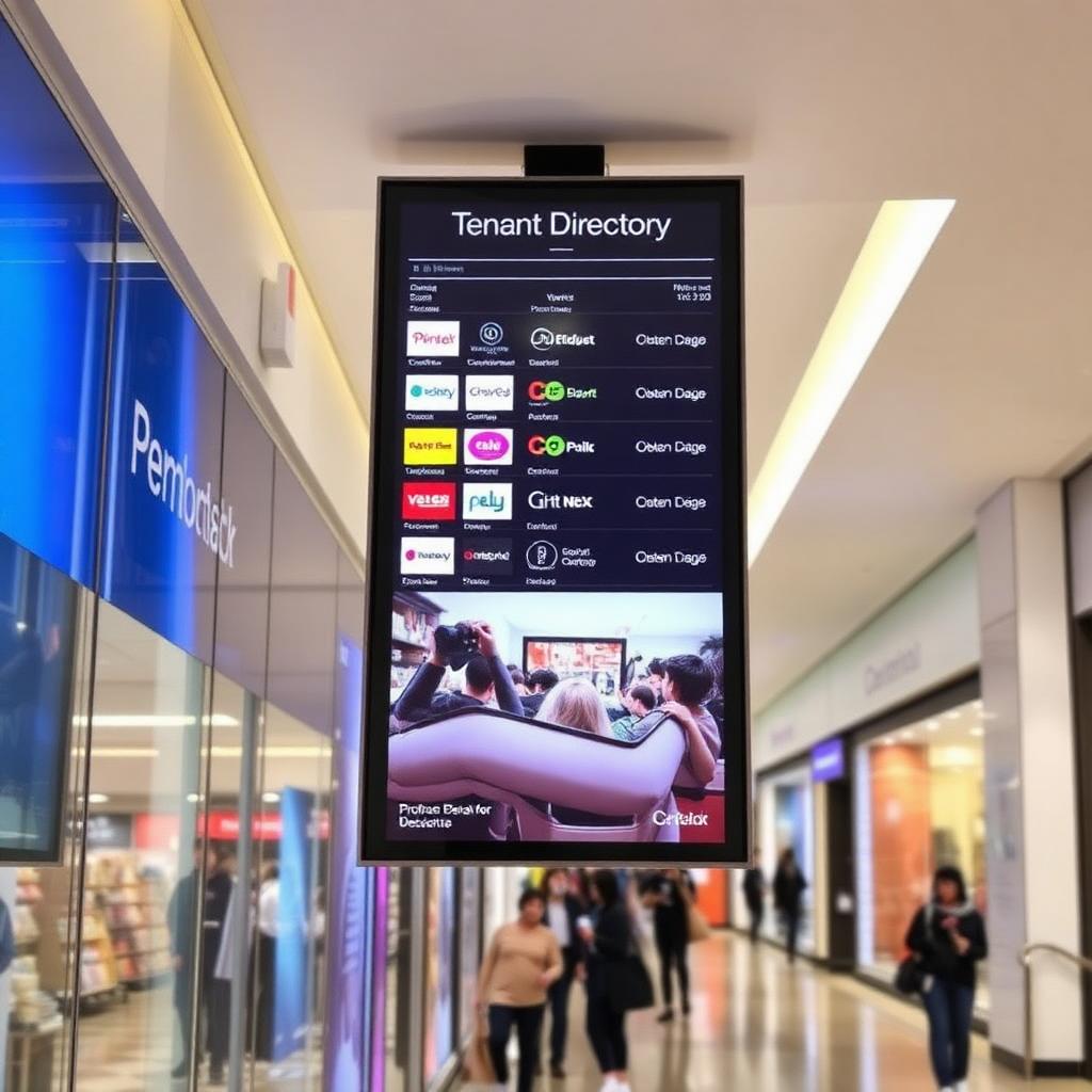 Building Directory digital signage example 3