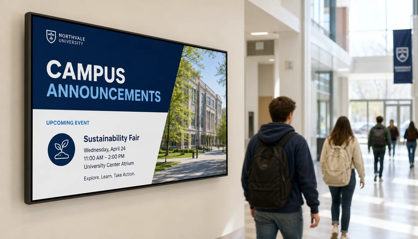 Education Digital Signage: Campus and Classroom Use Cases (2026)