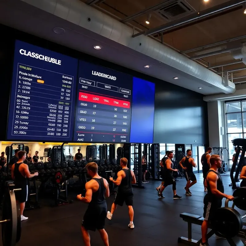 Fitness & Gyms digital signage example 2
