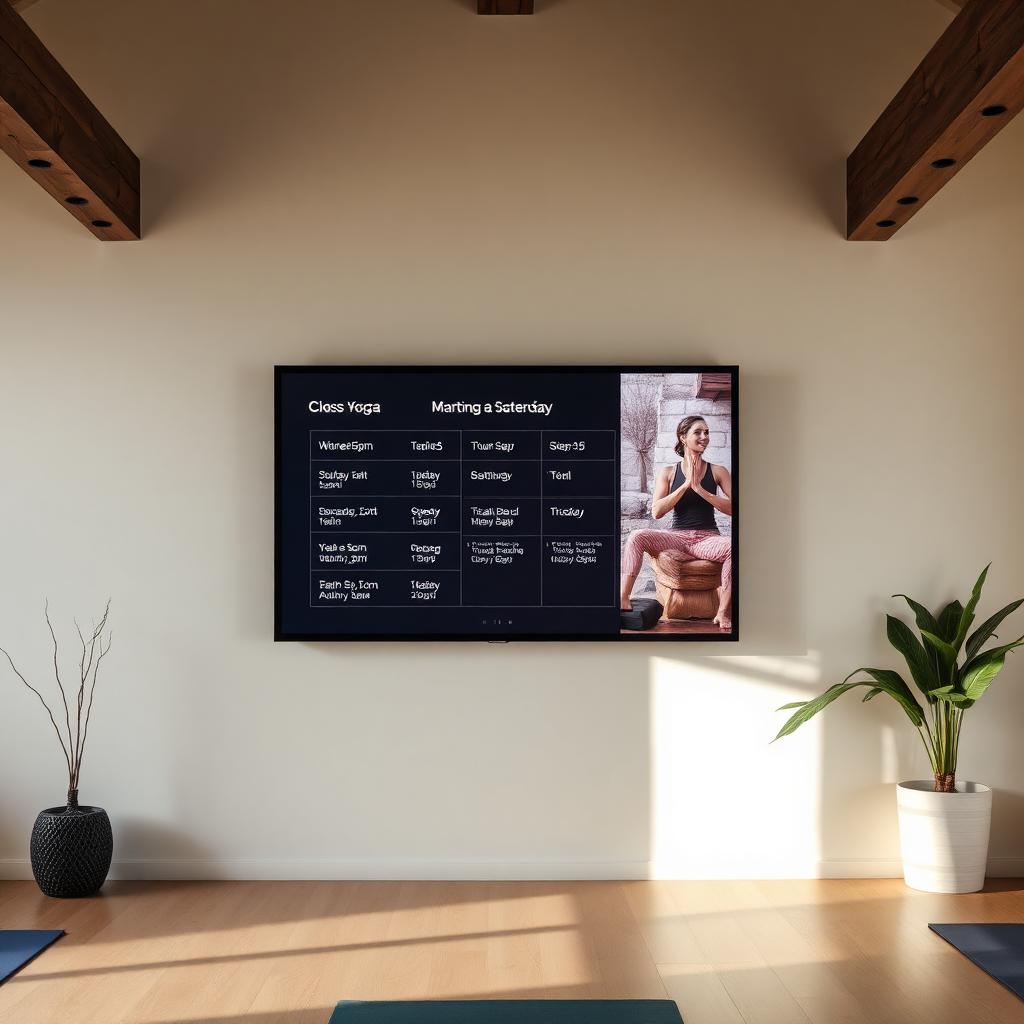 Fitness & Gyms digital signage example 3