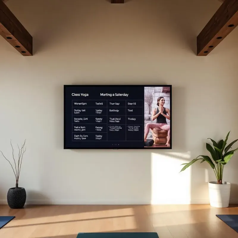 Fitness & Gyms digital signage example 3