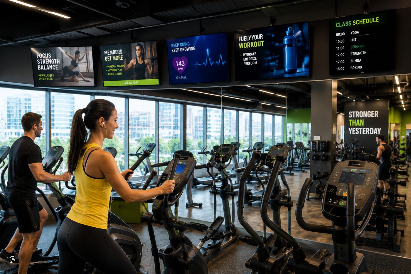 Fitness & Gyms digital signage