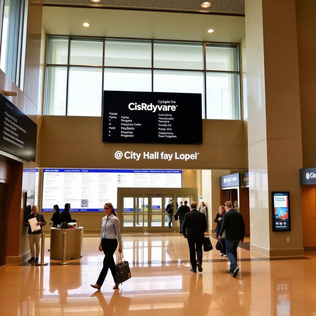 Government & Municipal digital signage example 3