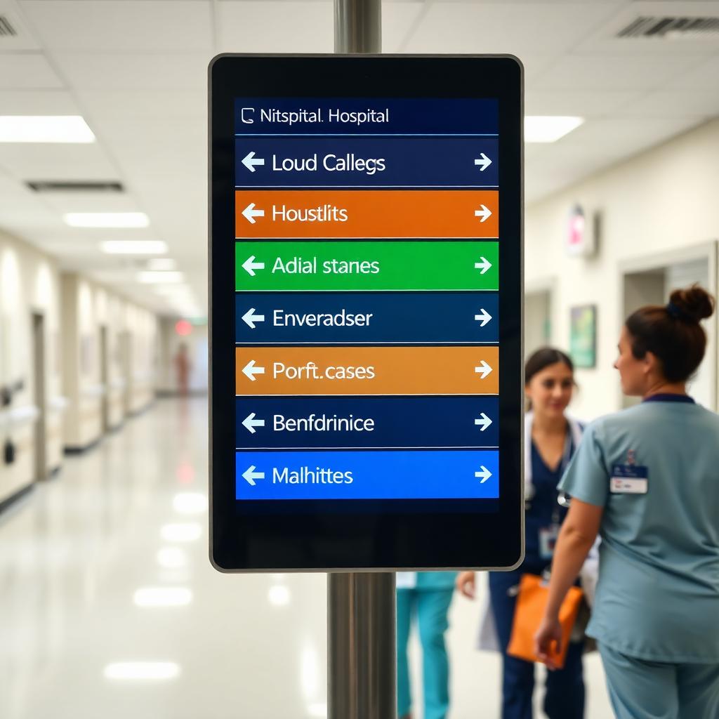 Healthcare digital signage example 3
