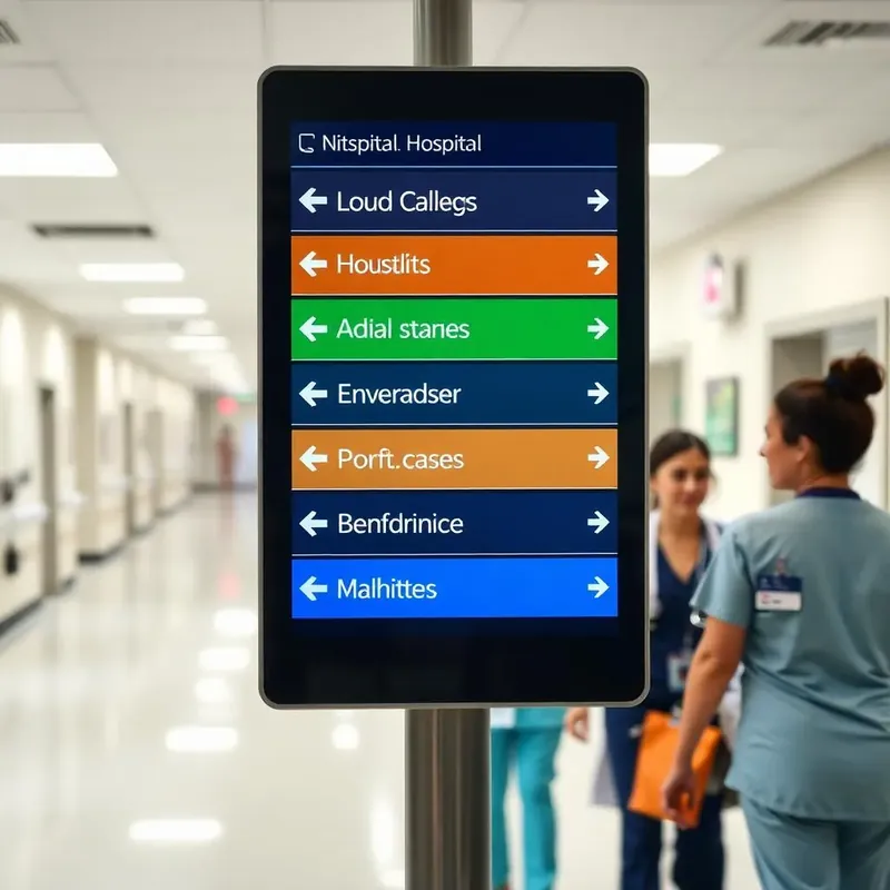 Healthcare digital signage example 3