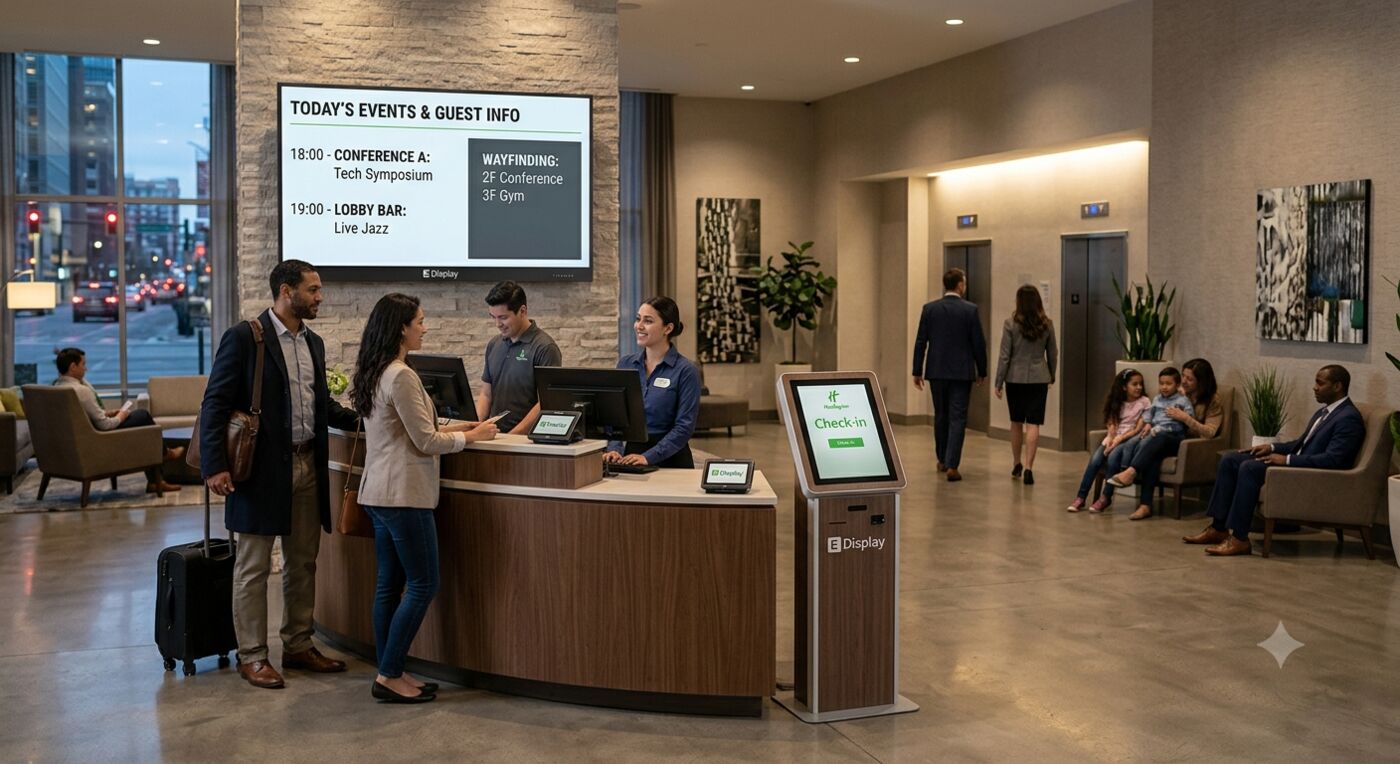 Hospitality digital signage