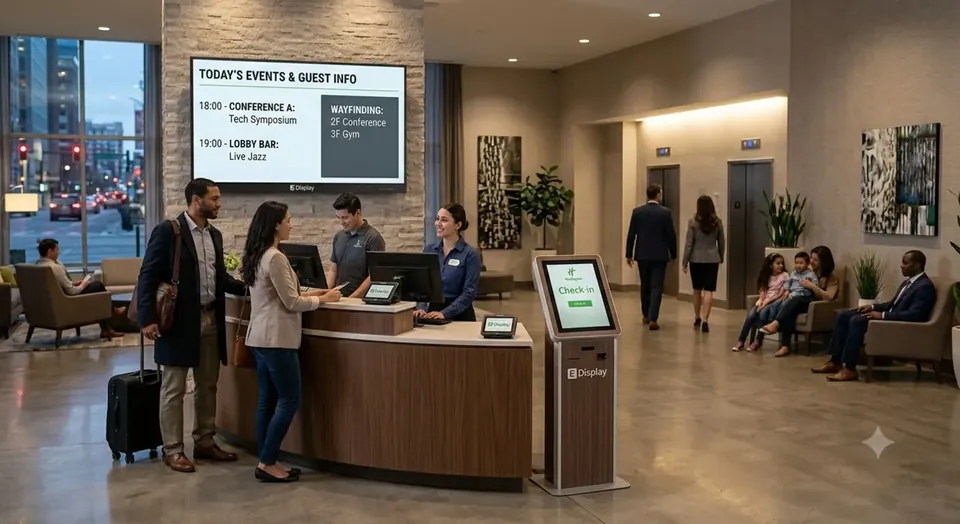 Hospitality digital signage