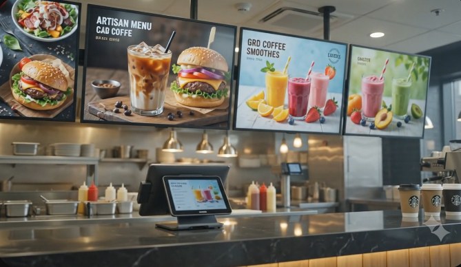 Digital Menu Boards digital signage example 3