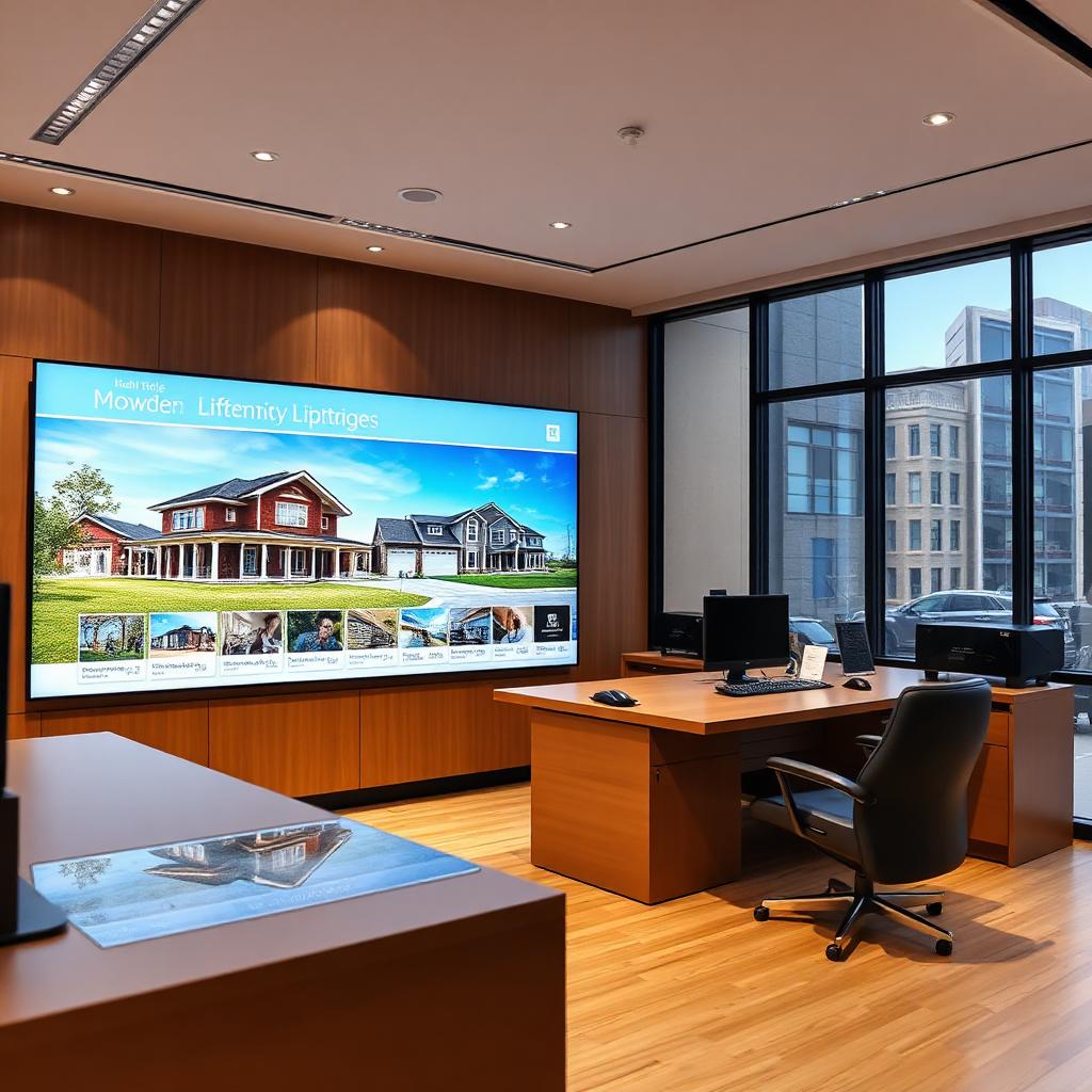 Real Estate digital signage example 2