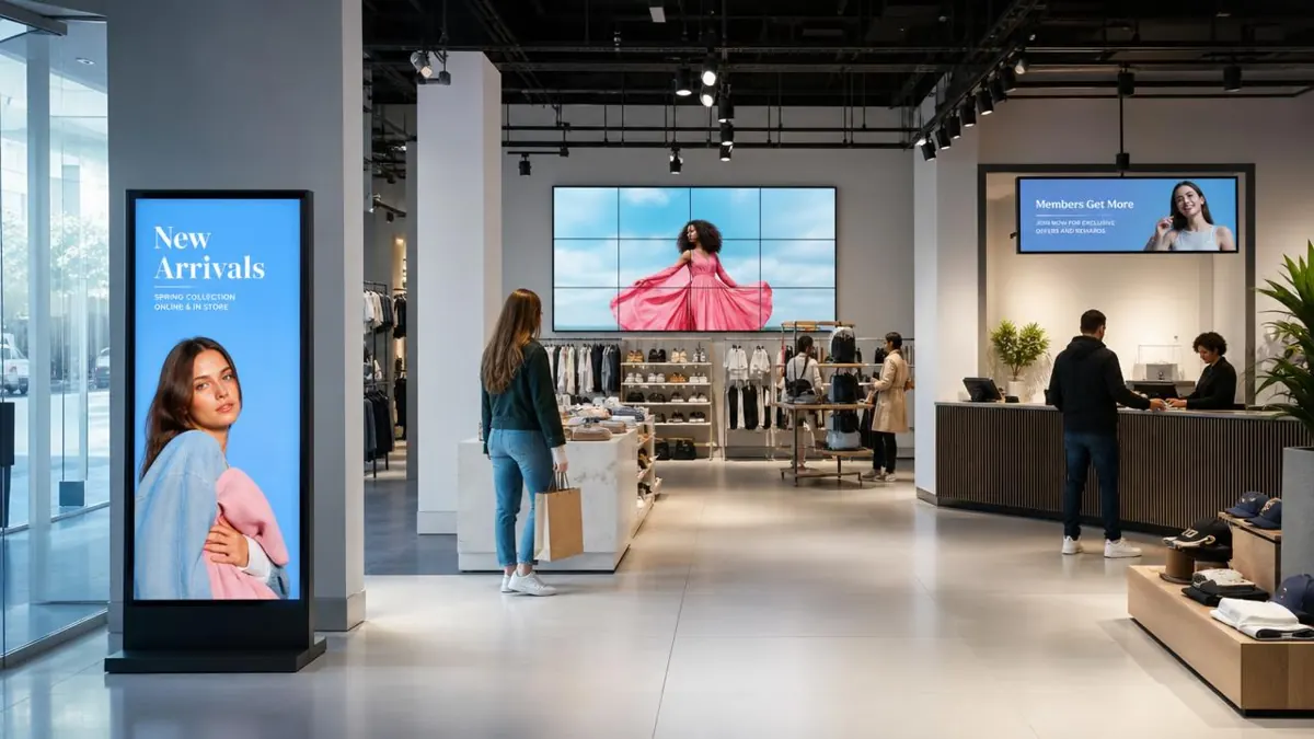 Retail Digital Signage: 8 In-Store Screen Ideas and Benefits