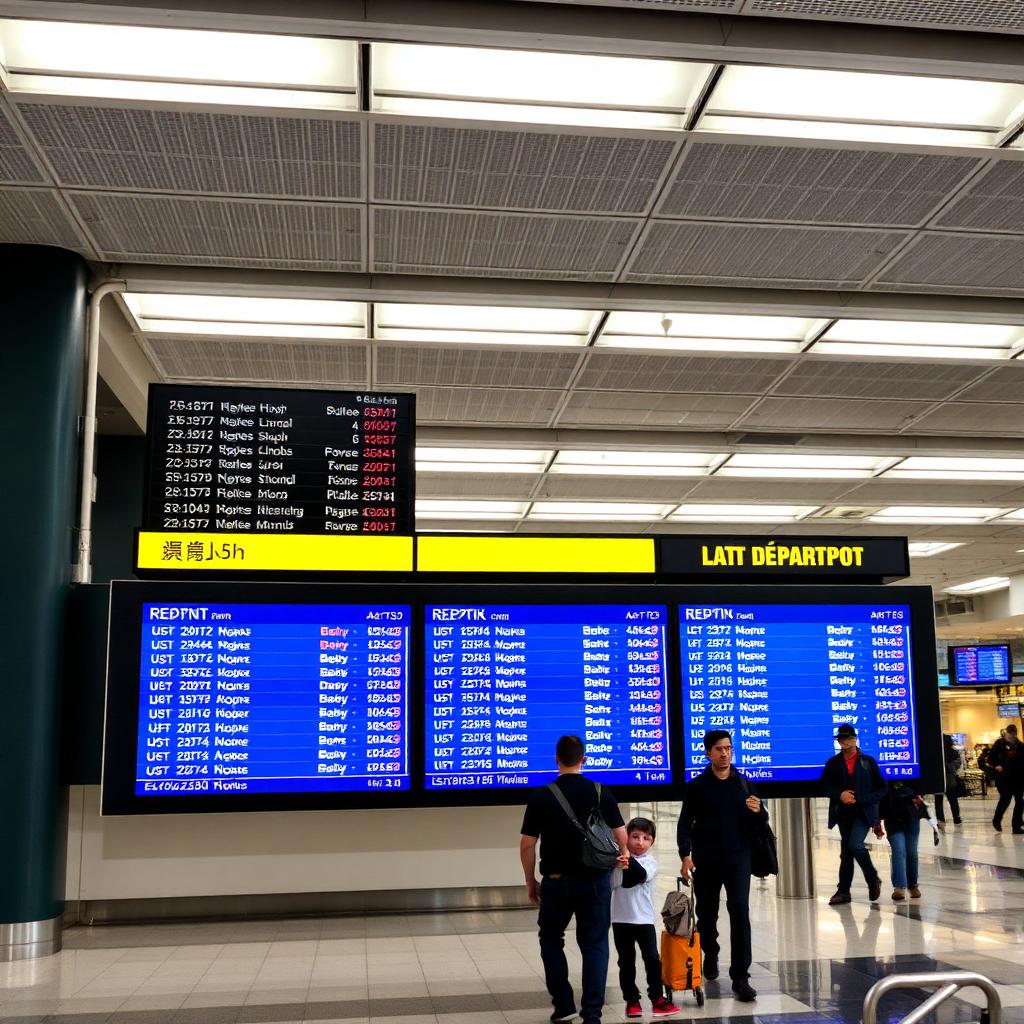 Transportation digital signage example 2