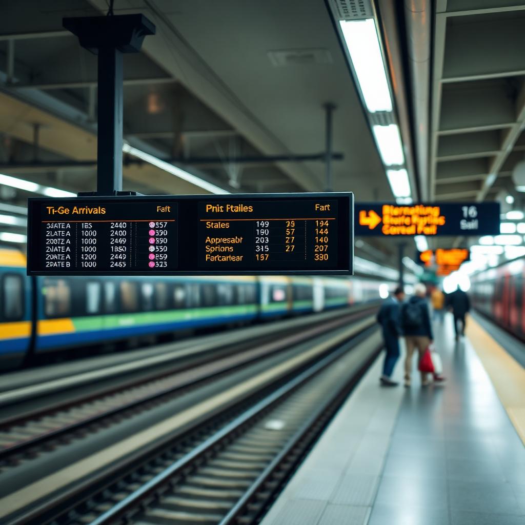 Transportation digital signage example 3