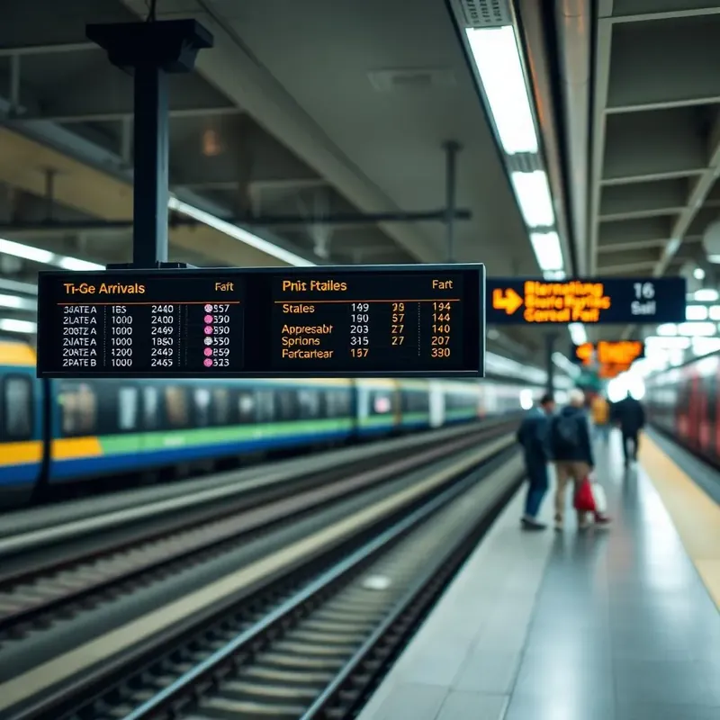 Transportation digital signage example 3