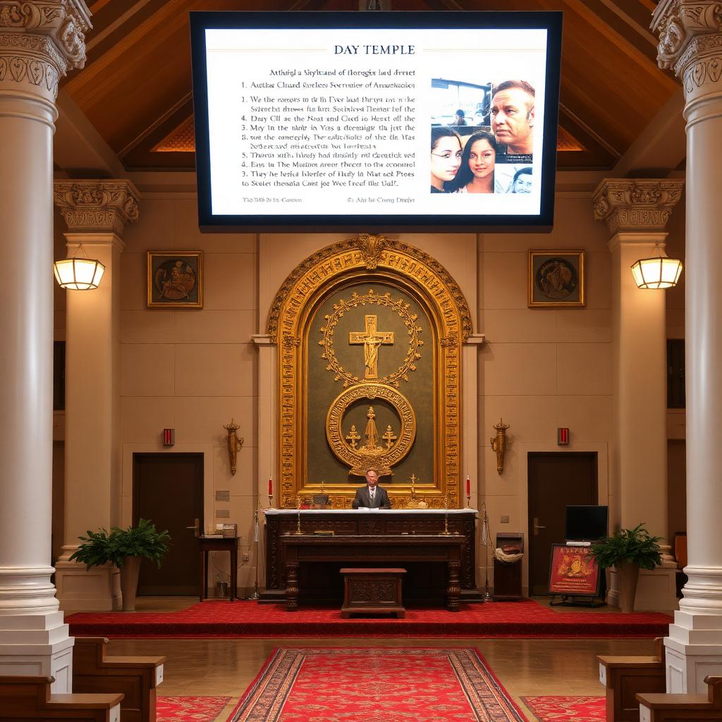 Places of Worship digital signage example 3